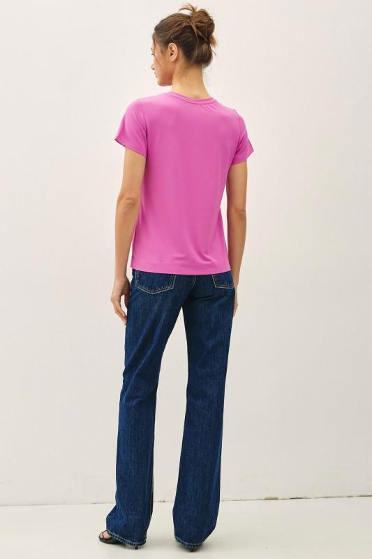 Bamboo Modal Basic Round Neck T-shirt