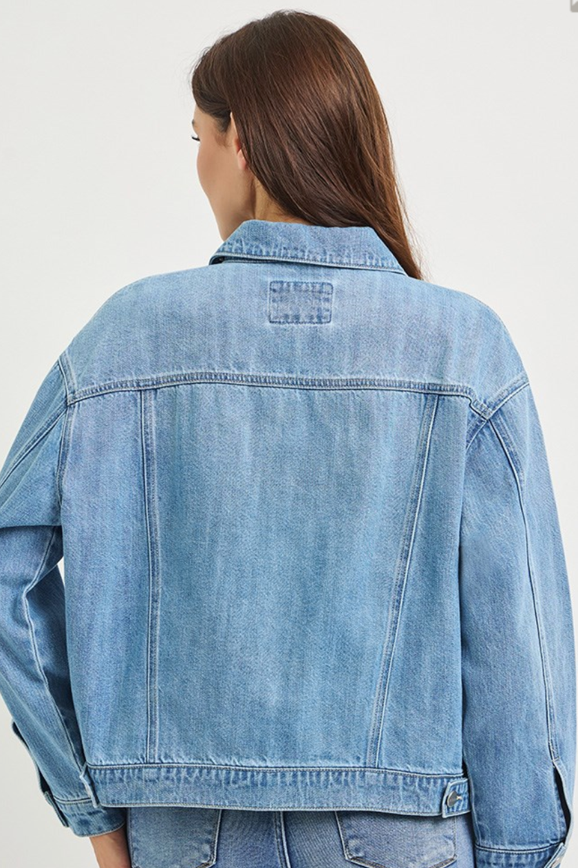 Risen Pintucked Denim Jacket