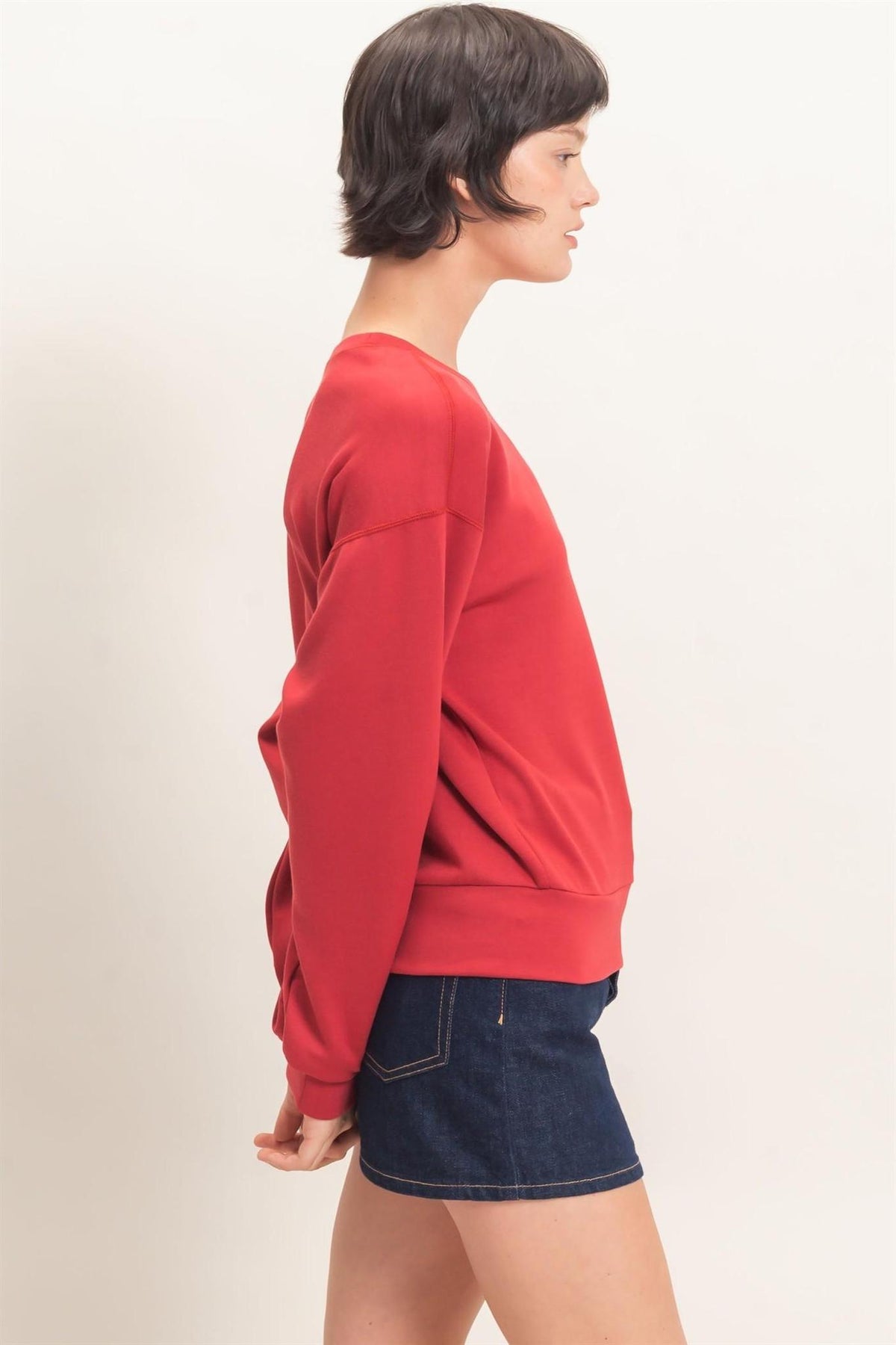 Modal Crew Knit Top