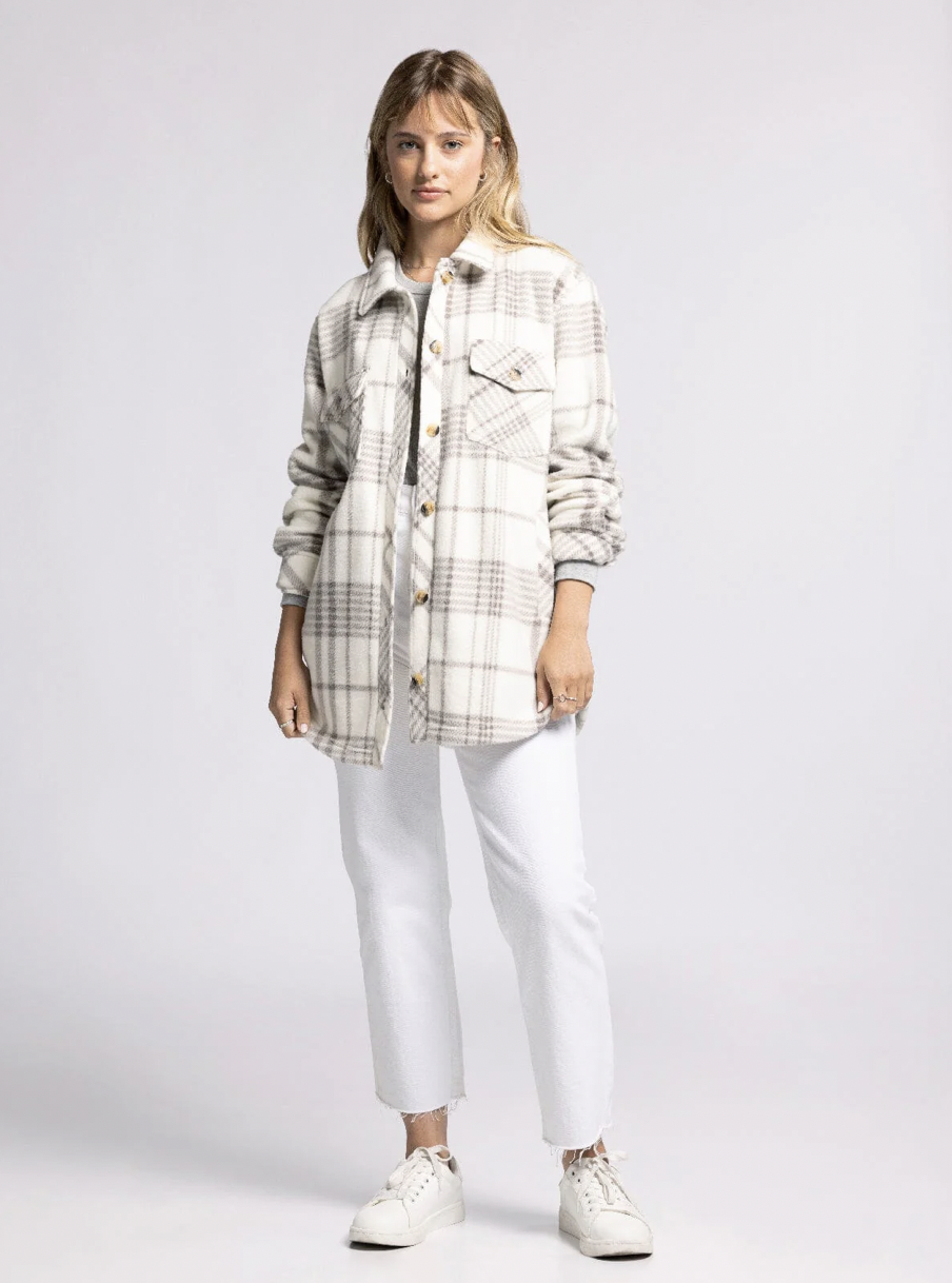 Tullis Jacket - Coconut Ash Plaid