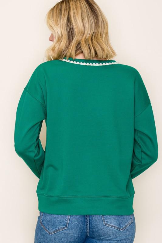 Contrast Stitch Sweatshirt