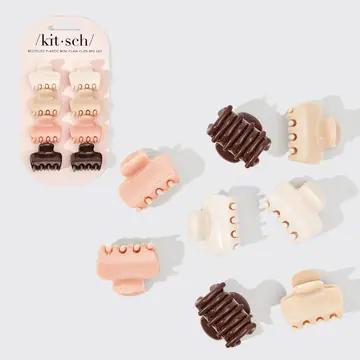 Recycled Plastic Mini Cloud Claw Clips 8pc Set