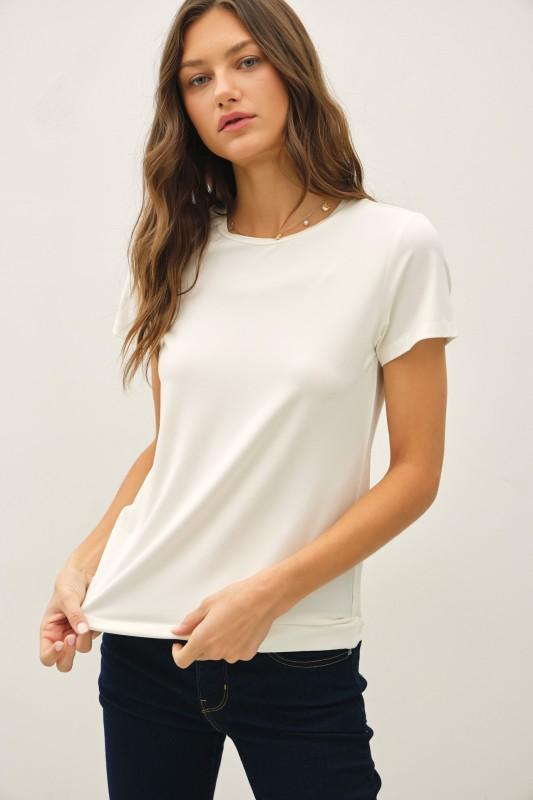 Bamboo Modal Basic Round Neck T-shirt