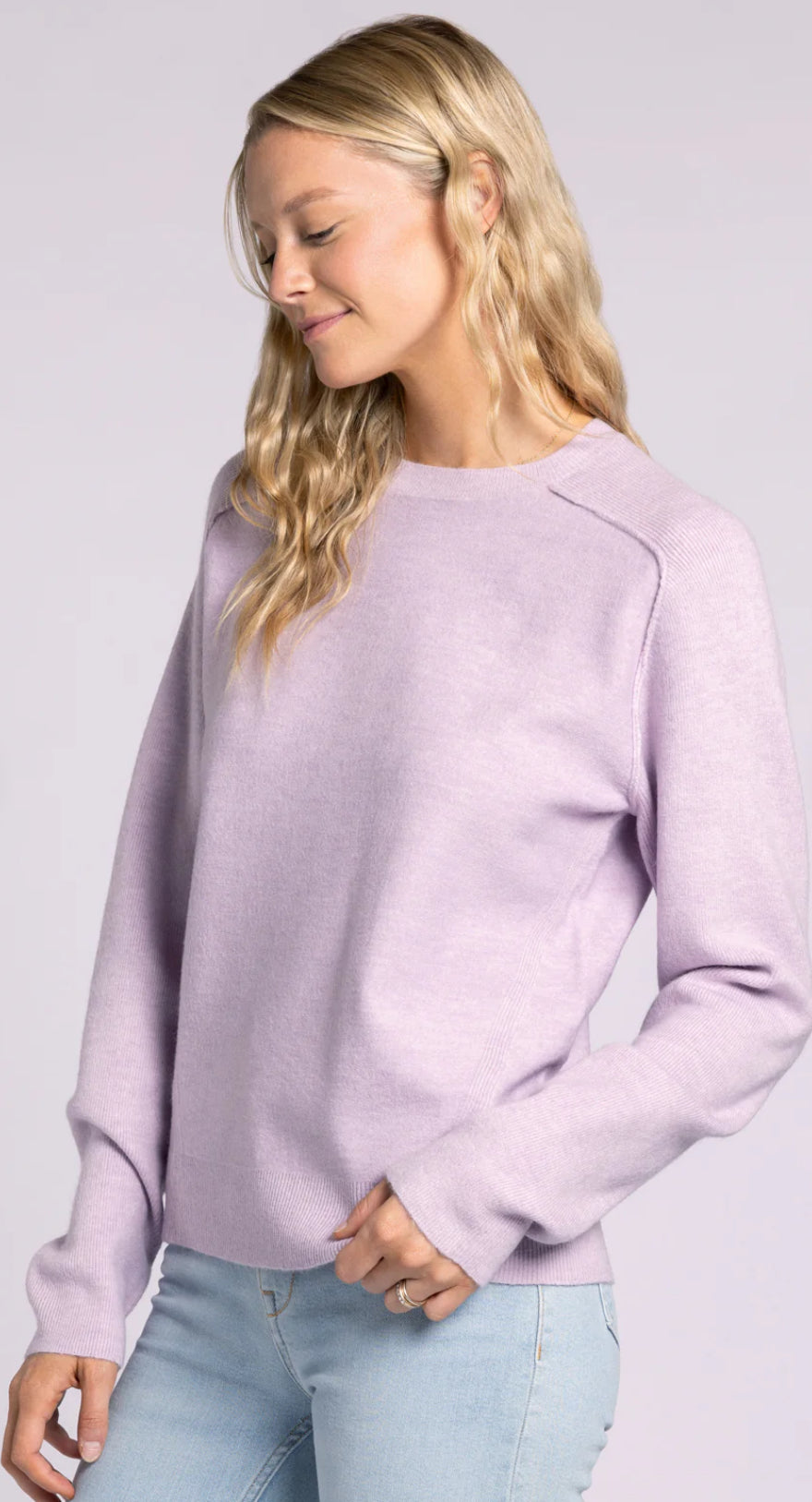 Barrett Sweater-Heather Lilac