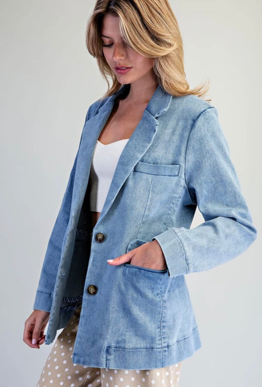 Denim Blaser