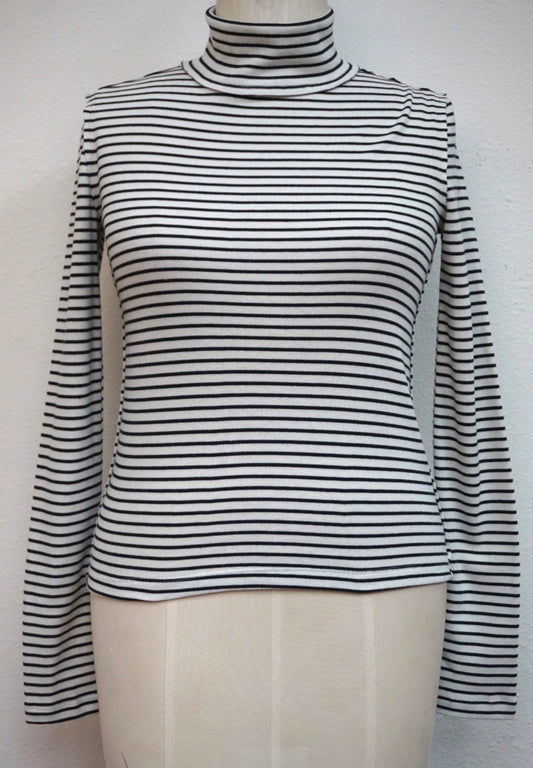 Stripe Turtleneck