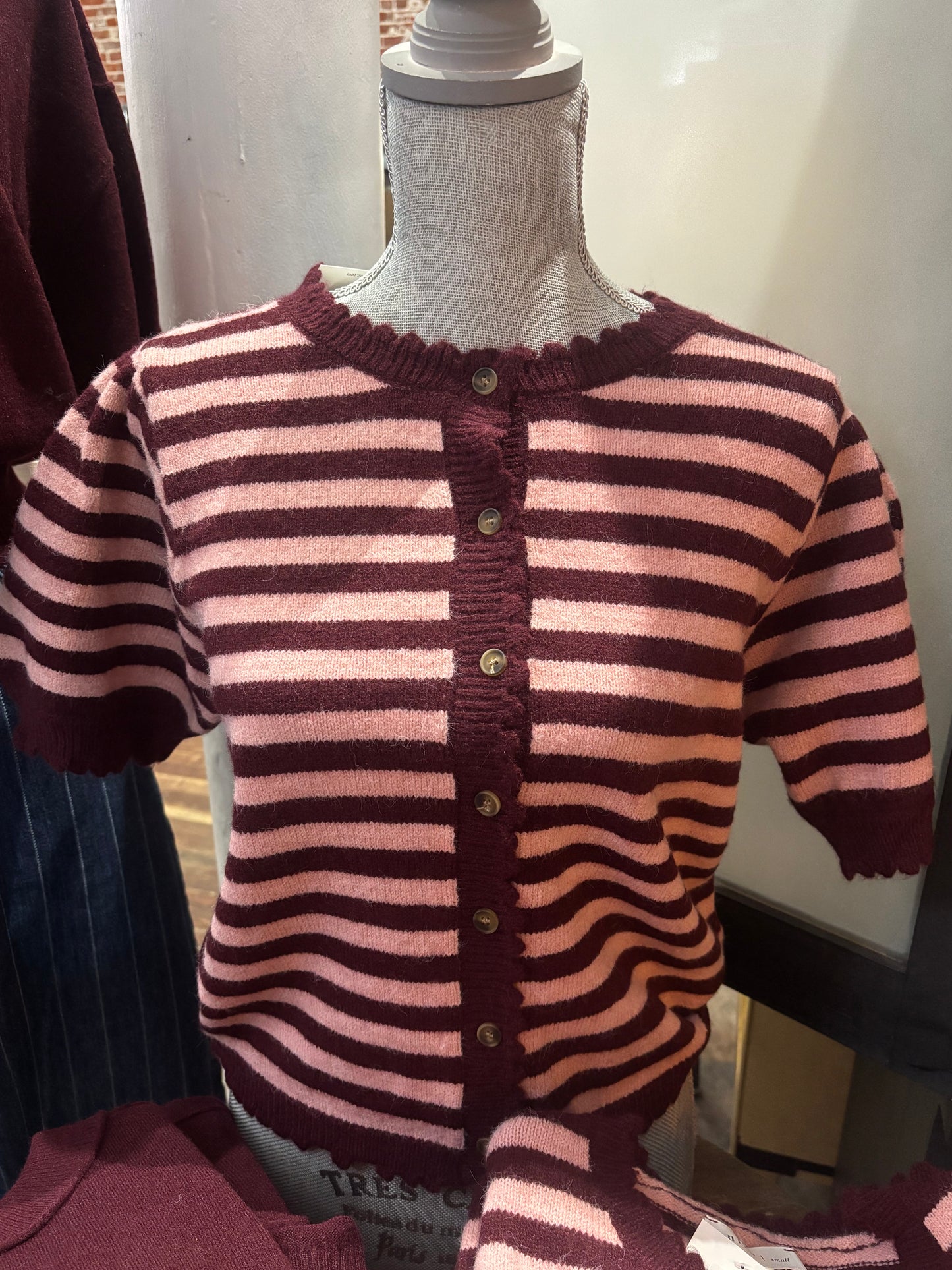 Wine and Rose Stripe