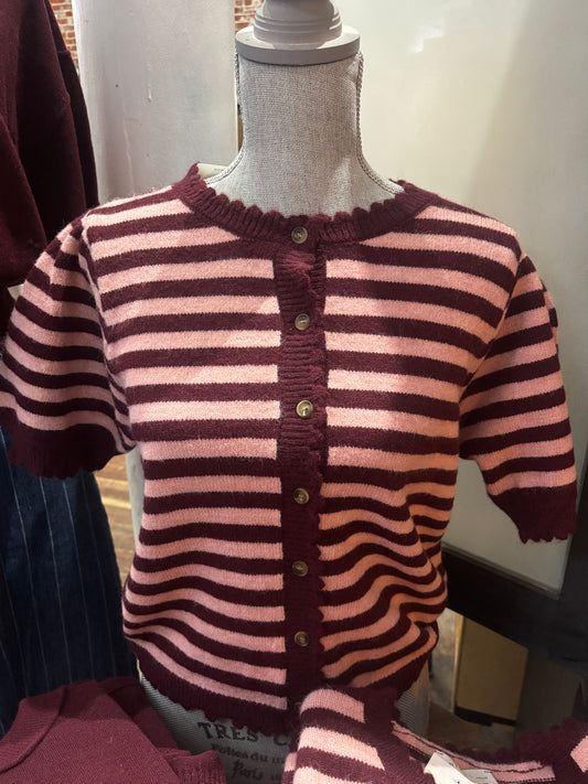 Wine and Rose Stripe