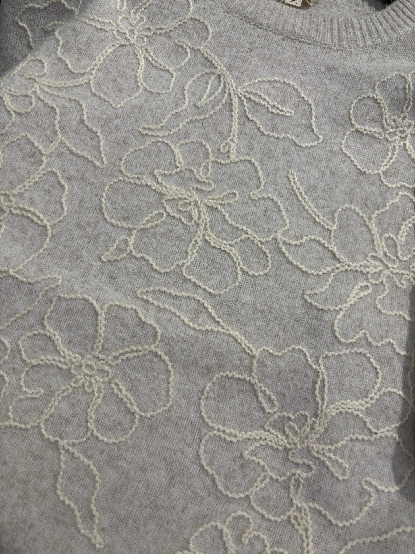 Floral Embroidered Sweater