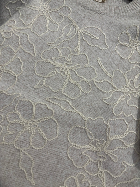 Floral Embroidered Sweater