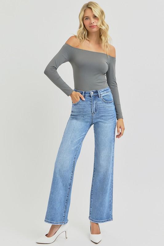 Risen Ankle Straight Relaxed Jeans