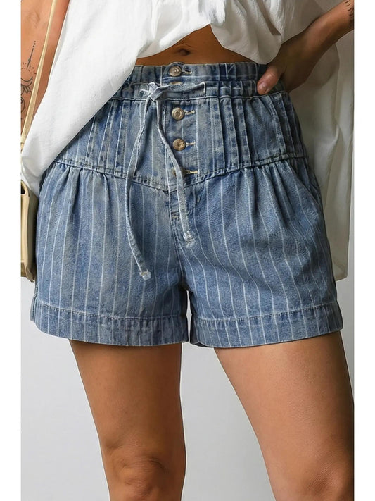 Stripe Tie Shorts