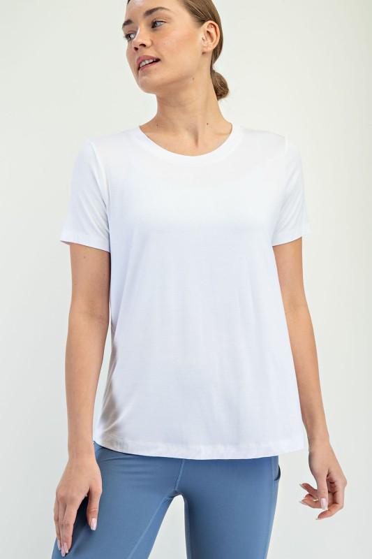 Viscose Modal Short Sleeve Top