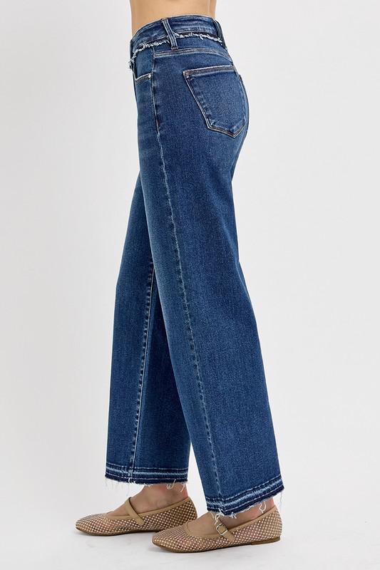 Risen Ankle Wide Released Hem Jean