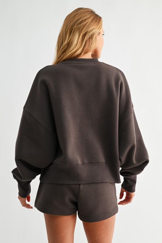 Cloudwalk Balloon Sleeve Fleece Crewneck