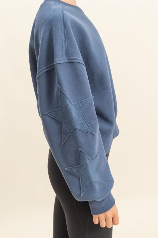 Star Patch Crewneck Sweatshirt