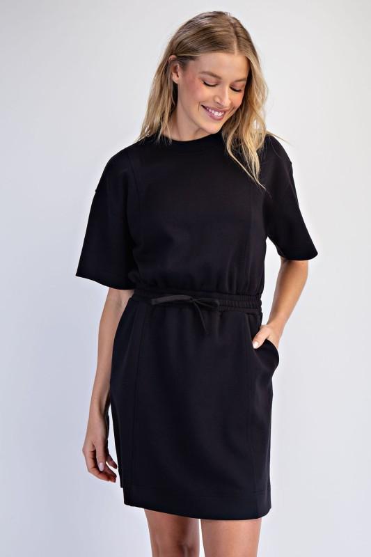 Modal Scuba Luxe Short Sleeve Dress