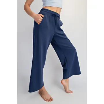 Modal Crop-Teal Navy