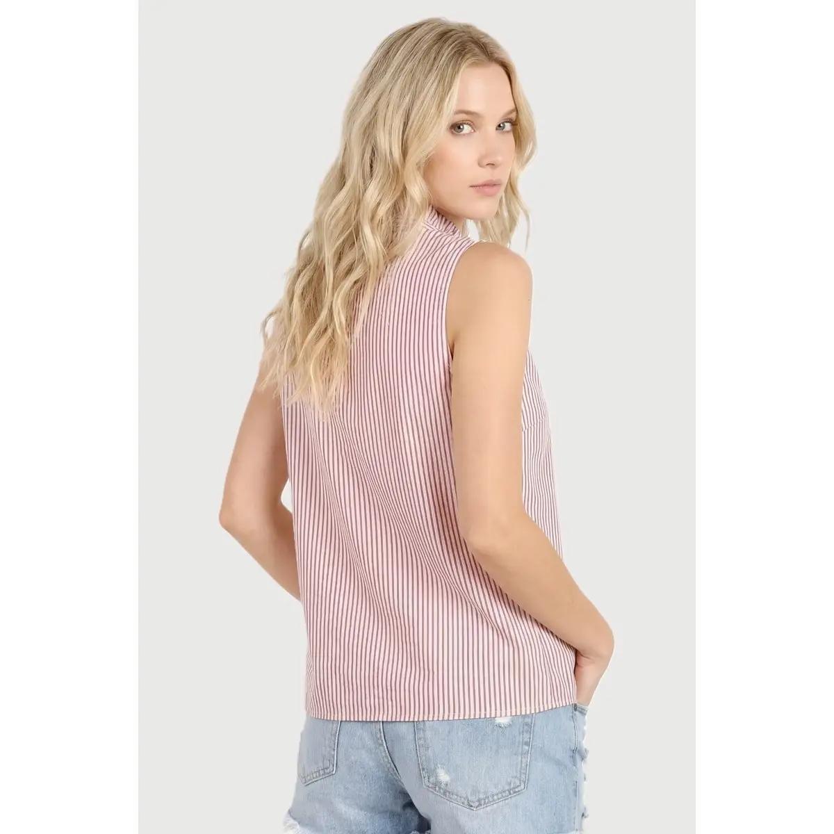 Frilled Sleevless Shirt