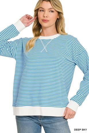Stripe Band Sweatshirt