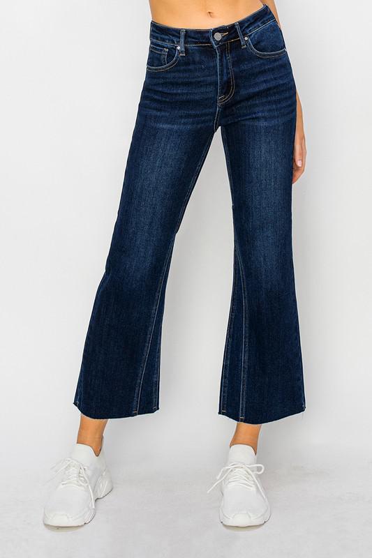 Risen Flare Leg Seam Detailed Crop