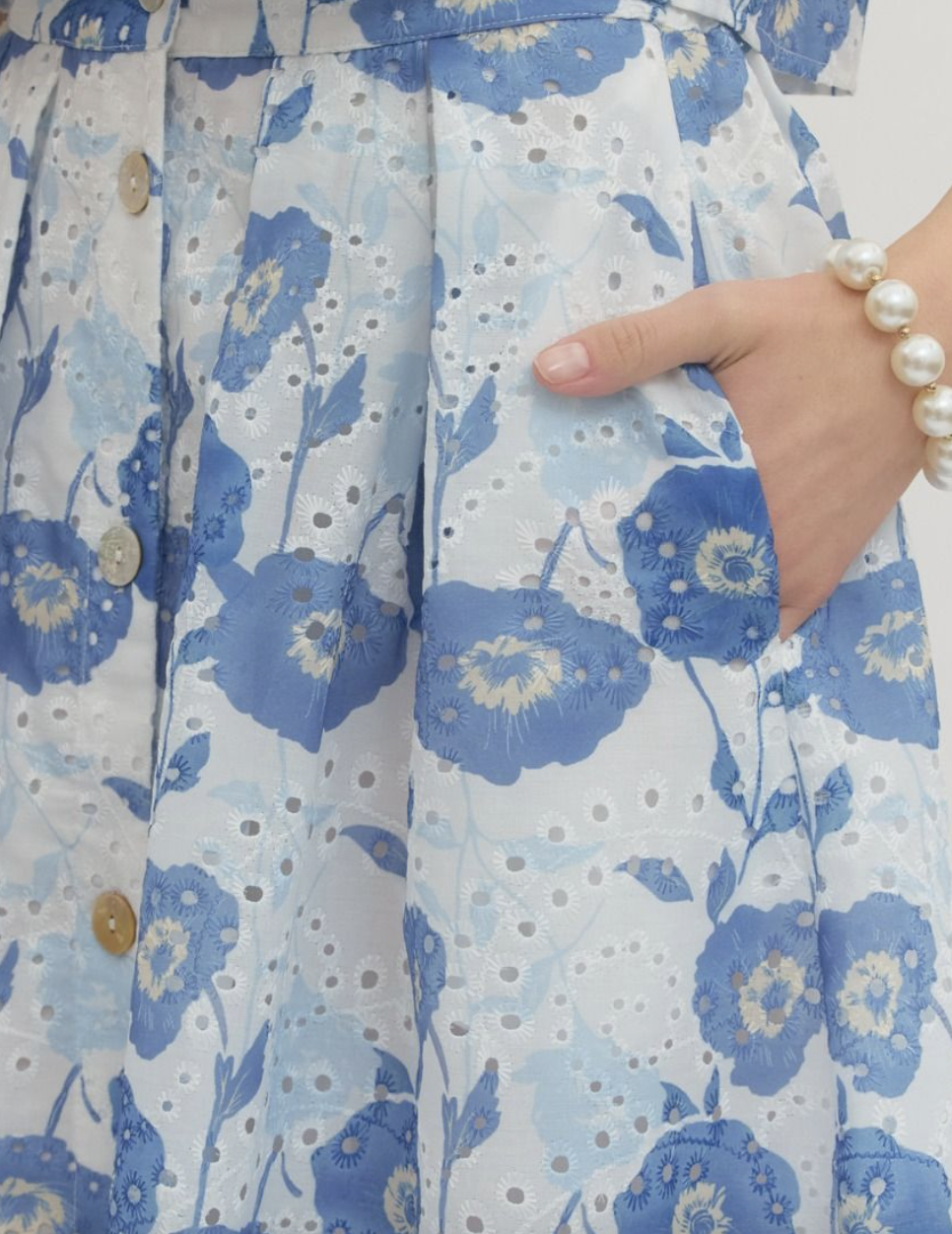 Floral Print Midi Skirt