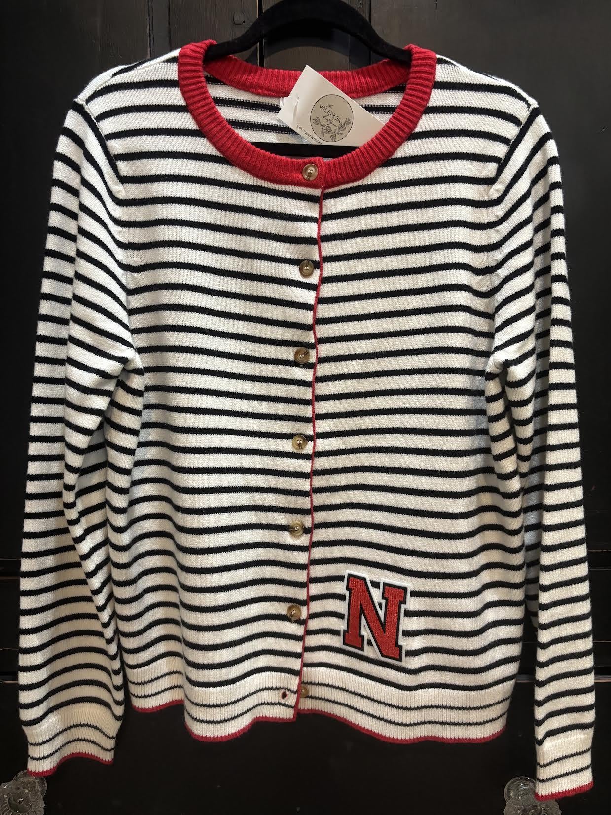 Nebraska Stripe Cardigan