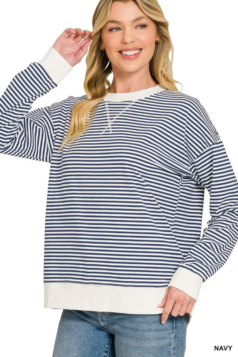Stripe Band Sweatshirt