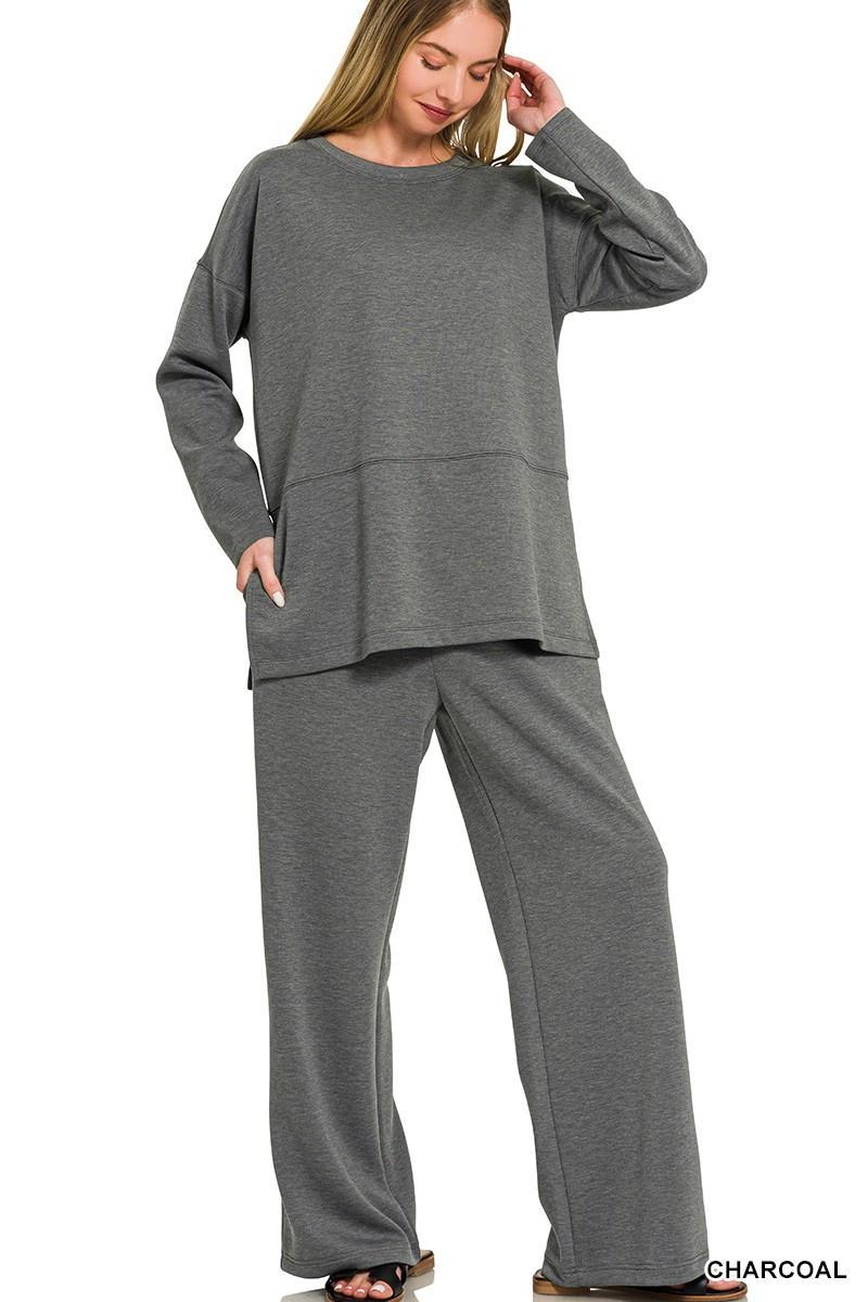 Scuba Side Slit Lounge Top