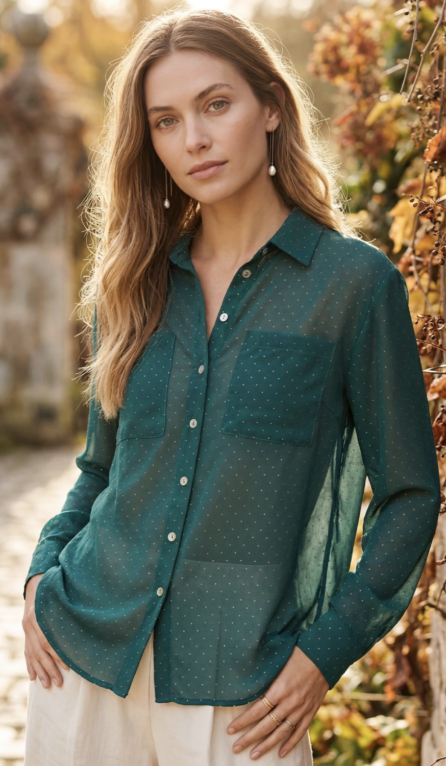 Studded Button Down