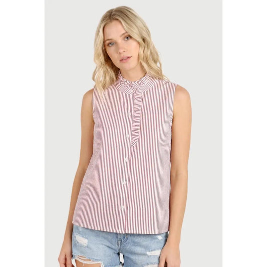 Frilled Sleevless Shirt