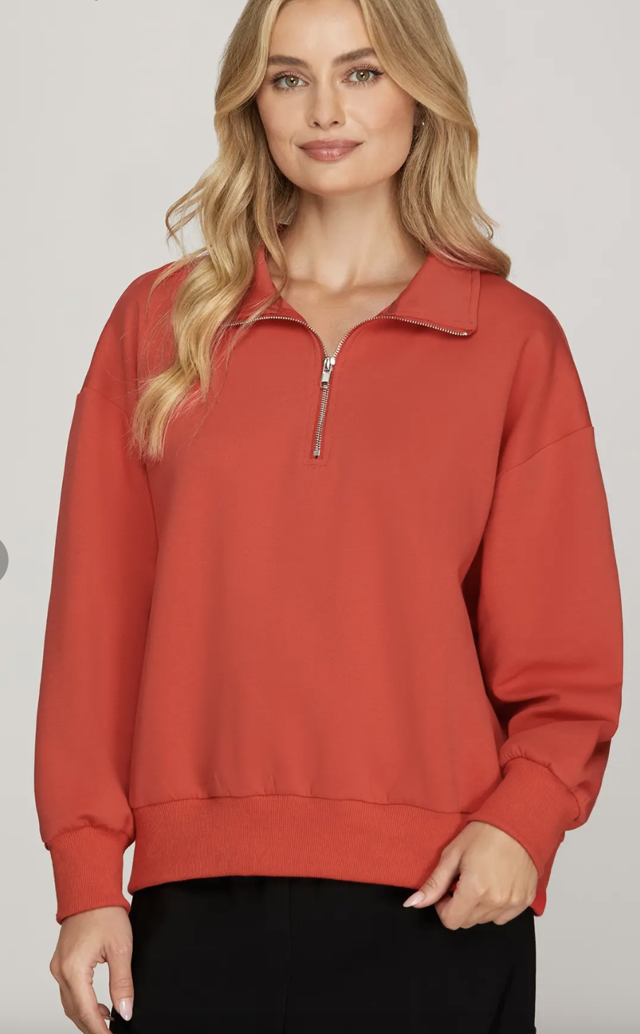 Quarter Zip Cozy Sweatshirt