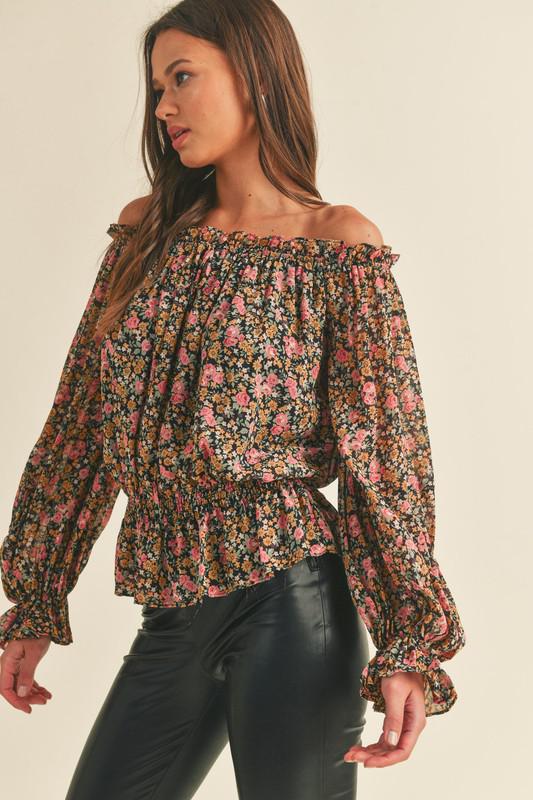 Off The Shoulder Floral Top