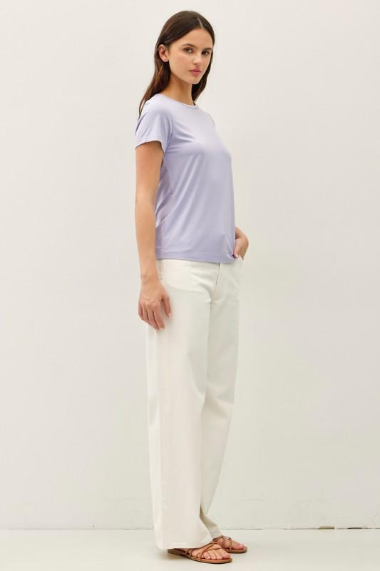 Bamboo Modal Basic Round Neck T-shirt