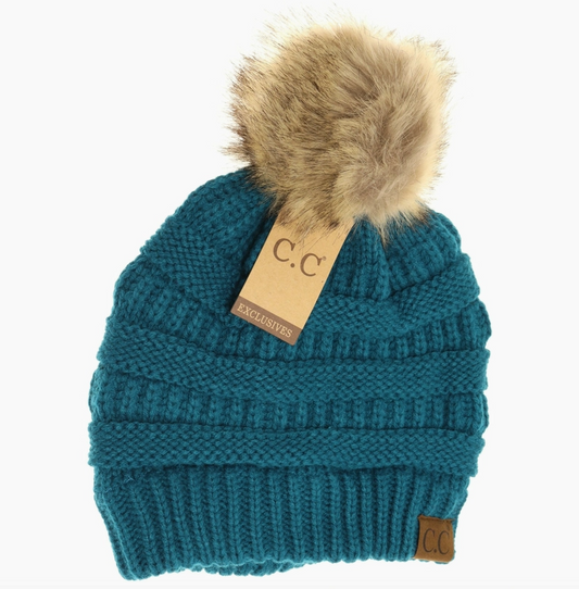 Fur Pom Beanie