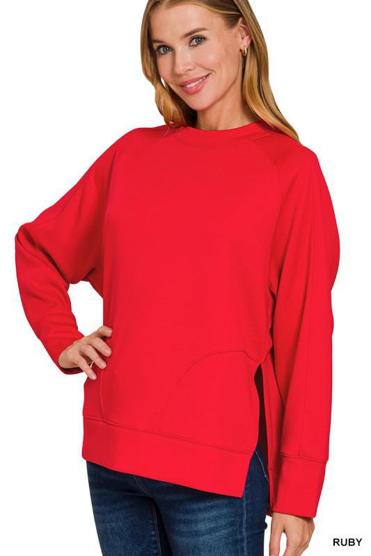 Scuba Side Slit-Red