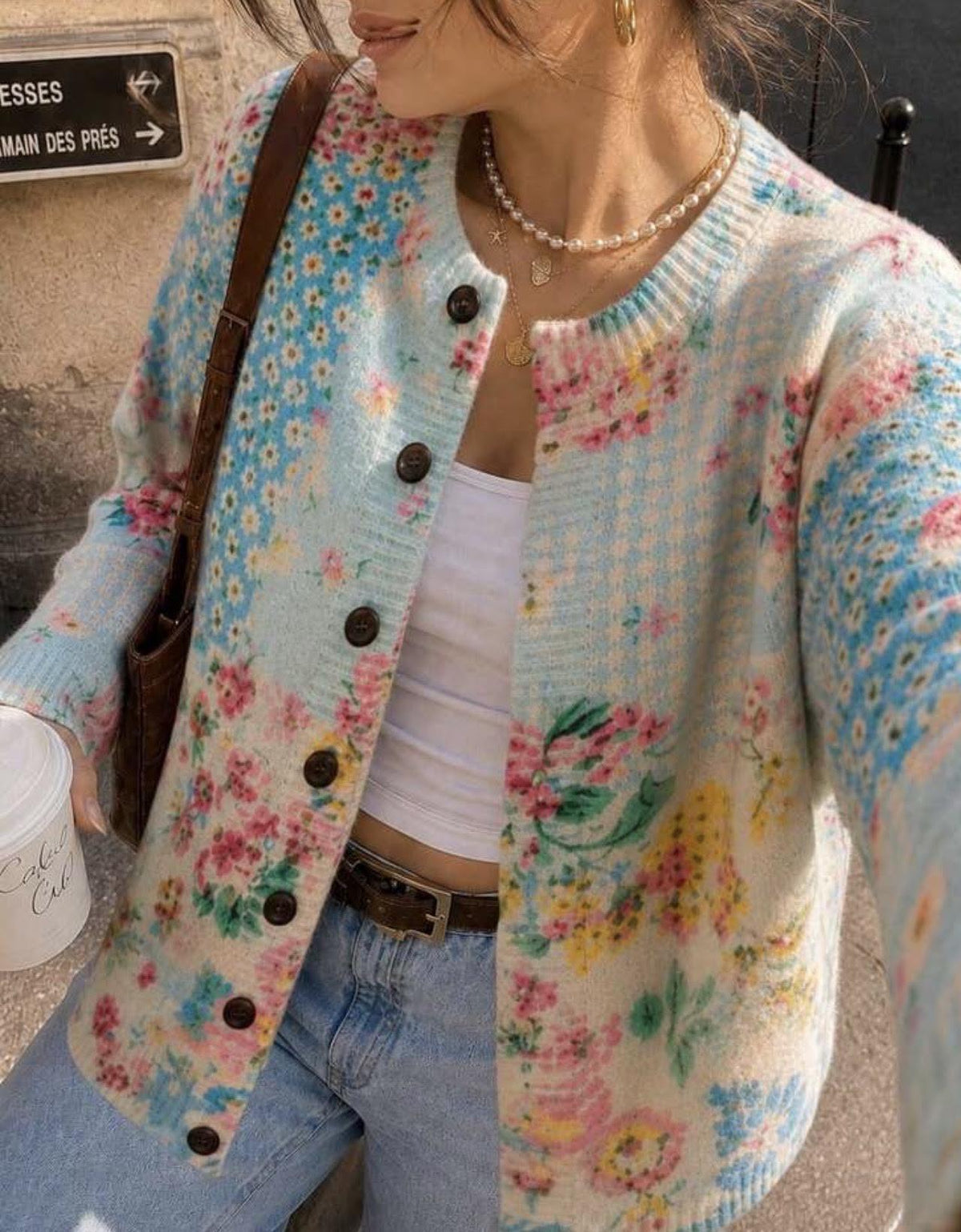 Vintage Floral Cardigan