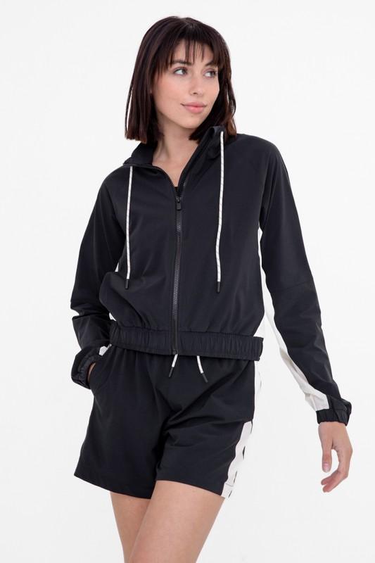Water Resistant Mock Neck Active Jacket