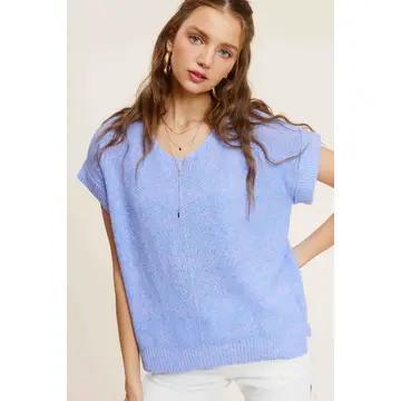 Lightweight Loose Fit Textured Pullover Sweater
