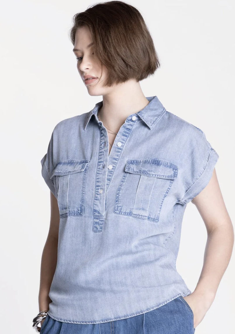 Moore Tencel Denim Top
